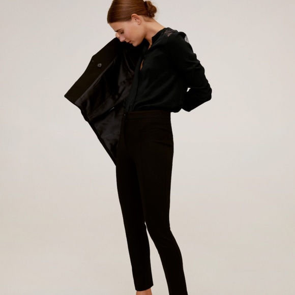 NWT Mango Lace Panel Blouse - Picture 4 of 10